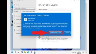 ❌👉👨 Cómo ELIMINAR USUARIO en WINDOWS 11 FÁCIL y RÁPIDO [upl. by Andra139]