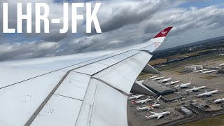 Full Flight 39  Virgin Atlantic Airways  Airbus A3501000  London LHR to New York JFK [upl. by Oicnerual]