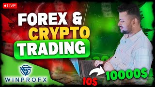 LIVE CRYPTO TRADING  FampO  27 OCT  winprofx fundedfirm cryptocurrency bitcoin live btc [upl. by Conte]