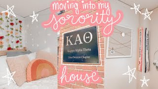 MOVING INTO MY SORORITY HOUSE  Kappa Alpha Theta at Wake Forest University [upl. by Skip]