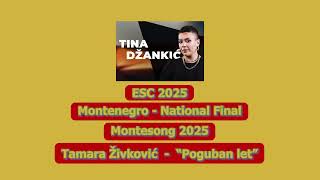 ESC 2025 MONTENEGRO NF PREVIEW Tina Džankić  Nova [upl. by Aneerb]