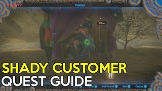 Shady Customer Side Quest Guide  Legend Of Zelda Breath Of The Wild [upl. by Eilrebmik329]