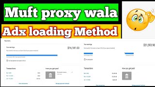 Adx loading  2024  proxy  high ecpm  Automation method [upl. by Ycnay844]