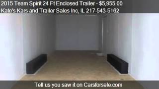 2015 Team Spirit 24 Ft Enclosed Trailer for sale in Arthur [upl. by Cahilly]