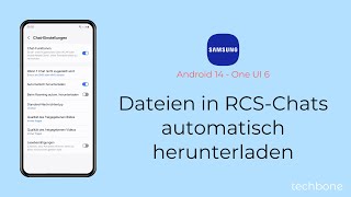 Dateien in RCSChats automatisch herunterladen  Samsung Android 14  One UI 6 [upl. by Rida695]