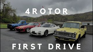 Mazda RX7 4 rotor first drive [upl. by Boehmer]