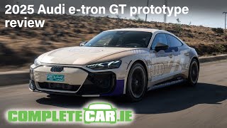 First drive 2025 Audi e tron GT prototype [upl. by Kaela251]