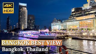 BANGKOK Chao Phraya River quotExperience the Best Night of Bangkok on a Tourist Boat Ridequot 4K HDR [upl. by Honora]