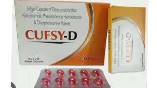 CUFSY D Capsule Dextromethorphan drobromide Phenylephenne Hydrochlonde amp Chlorpheniramine Maleate [upl. by Ahsoik]