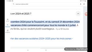 Rentrée Scolaire 2024 🏫🚸🎒 2025 École Primaire et Vacances Scolaires [upl. by Aicelaf358]