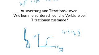 Titrationskurven auswerten  wie kommen unterschiedliche Kurvenverläufe zustande 12 [upl. by Beverly]