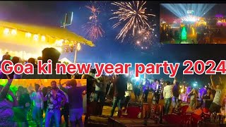 crazy new year celebration in Goa Beach Baga beachGoa beachgoa new year party [upl. by Nord]