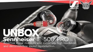 UNBOX Sennheiser IE500 PRO IEM FOR Sound Engineer amp Musician By Soundproofbros [upl. by Waylen]