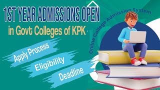 HED KPK Announces Admissions in Govt Colleges of KPK Apply Process Eligibility Deadline etc [upl. by Louie955]