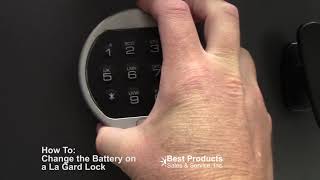 How to Change the Battery on a La Gard Electronic Lock [upl. by Mik]