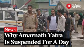 Amarnath Yatra Suspended for a Day Citing Security Concerns on Article 370 Abrogation Anniversary [upl. by Lamrej]