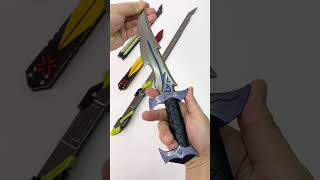 Valorant champions knife RGX knife metal balisong craft replica balisong valorant [upl. by Sina]