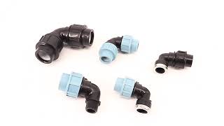 HDPE pipe fittings Italian style compression fitting [upl. by Leitnahs]