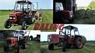 BalingZetor 35114911Zetor 4320gallignani rb22fella ts290dnteddersforkssip pirat 15forklift [upl. by Kennet]