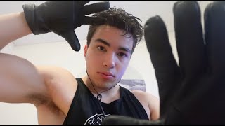 ASMR Boyfriend Roleplay  Leather Glove Triggers [upl. by Idelle572]