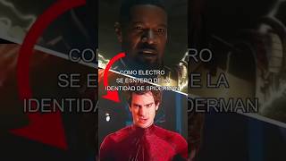 Cómo electro se enteró de la identidad de spiderman spidermannowayhome humor [upl. by Aduhey727]