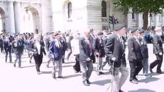 Normandy Veterans Parade at the Cenotaph on Whitehall [upl. by Ervine]