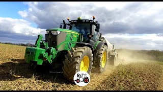 UNE JOURNEE AU LISIER AVEC LETA DE LELORN JOHN DEERE 6230R 7230R PICHON SLURRY MANURE [upl. by Ahsyad]