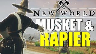 New World  THE BEST Musket  Rapier PvP Build [upl. by Zephan]