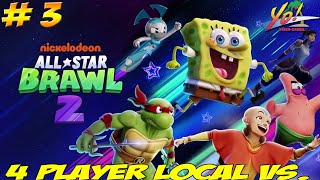 Nick All Star Brawl 2 4 Player Local Vs Part 3  YoVideogames [upl. by Brackely]