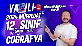 12SINIF COĞRAFYA 1DÖNEM 2YAZILI SINAVI [upl. by Eednus]