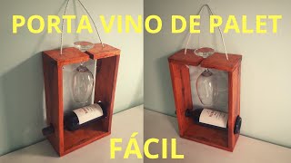 VINOTECA DE MADERA PALETS  Para Bar Palets [upl. by Esylle]