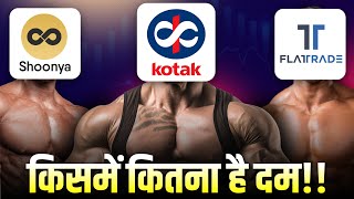 Best Brokerage Free Trading Account 2024  Shoonya vs Kotak vs FlatTrade [upl. by Adahsar]