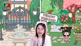 Dekor Willow Tree Park Jadi Aesthetic  Toca Life World Indonesia [upl. by Nahtanaoj964]