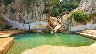 Un baño en Zarka en las montañas de Tetuán Marruecos  عين الزرقاء [upl. by Brok]