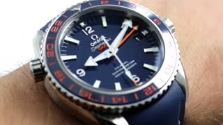 Omega Seamaster Planet Ocean GoodPlanet GMT Luxury Watch Review [upl. by Rihana]