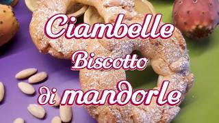 Ciambelle biscotto di mandorle ricetta siciliana [upl. by Ciccia]