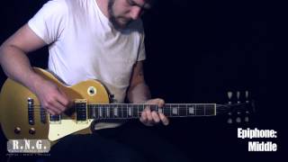 Epiphone vs Gibson Burstbuckers by Richard Norton Guitar [upl. by Dyun105]