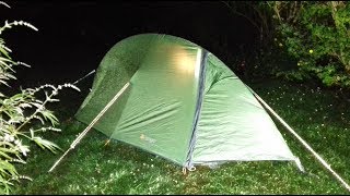 VANGO BLADE 100 TENT RAIN TEST  OEX XT3 GAS STOVE [upl. by Aihsad]