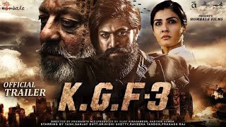 KGF3 Chapter3 Trailer HINDI Rockin StarYash Prabhas Raveena Tondon Prashanth Neel kgfchapter3 [upl. by Alecia45]