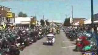 Cruising Main Street at Sturgis Bike Week [upl. by Thadeus]