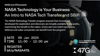 Deep Tech Dialogues NASA Technology Transfer Program [upl. by Nawak]