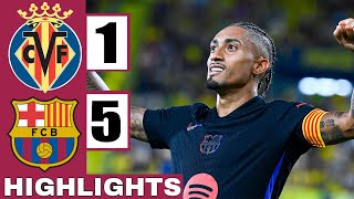 Villarreal vs Barcelona 15  LALIGA Highlights  All Goals [upl. by Vonni589]