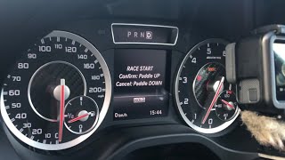 HOW TO DO LAUNCH CONTROL IN A MERCEDES AMG A45 CLA45 AND GLA45 [upl. by Greabe]