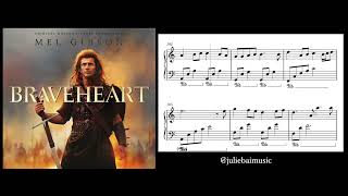 Braveheart Medley Piano Sheet Music [upl. by Nivag]