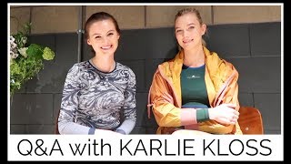 QampA with KARLIE KLOSS  health fitness life [upl. by Ki782]