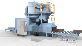 Wheelabrator Roller Conveyor Blast Machine [upl. by Mackintosh]