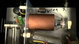 Home Brew 807 Tube QRP CW Ham Band Radio Low Power Transmitter Demo by Dlab Amps [upl. by Oterol627]