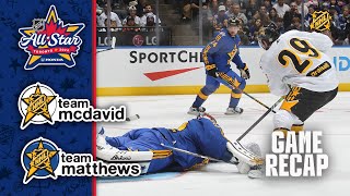 Team McDavid vs Team Matthews  2024 NHL AllStar FINALS Highlights [upl. by Ainessey]