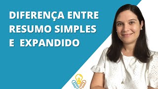 TIPOS DE RESUMOS PARA EVENTOS CIENTÍFICOS SIMPLES E EXPANDIDO [upl. by Koral]