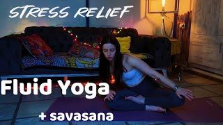 Stress Relief  Before Bed Yoga  savasana  Calm Down Your Nervous System [upl. by Ahteral]